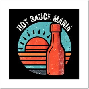 Hot sauce vintage sunset Posters and Art